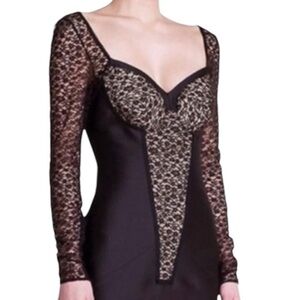 ⭐️HP ⭐️ STELLA McCARTNEY CELEBRITY LACE NUDE CORSET WET SUIT COCKTAIL DRESS EU42
